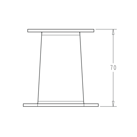 NORBY Lantern bracket 0gr. for horizontal mounting surface