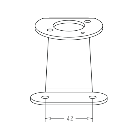 NORBY Lantern bracket 0gr. for horizontal mounting surface
