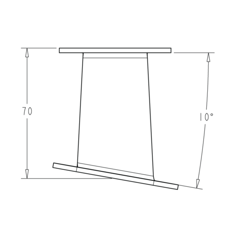 NORBY Lantern bracket 10gr. for angled mounting surface