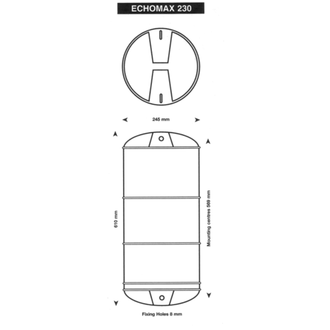 Echomax 230 SOLAS Radar Reflector