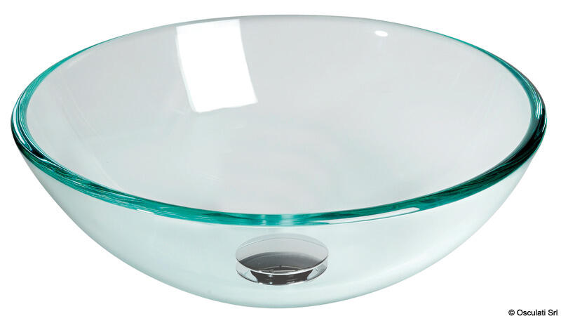 glas vask rund håndvask