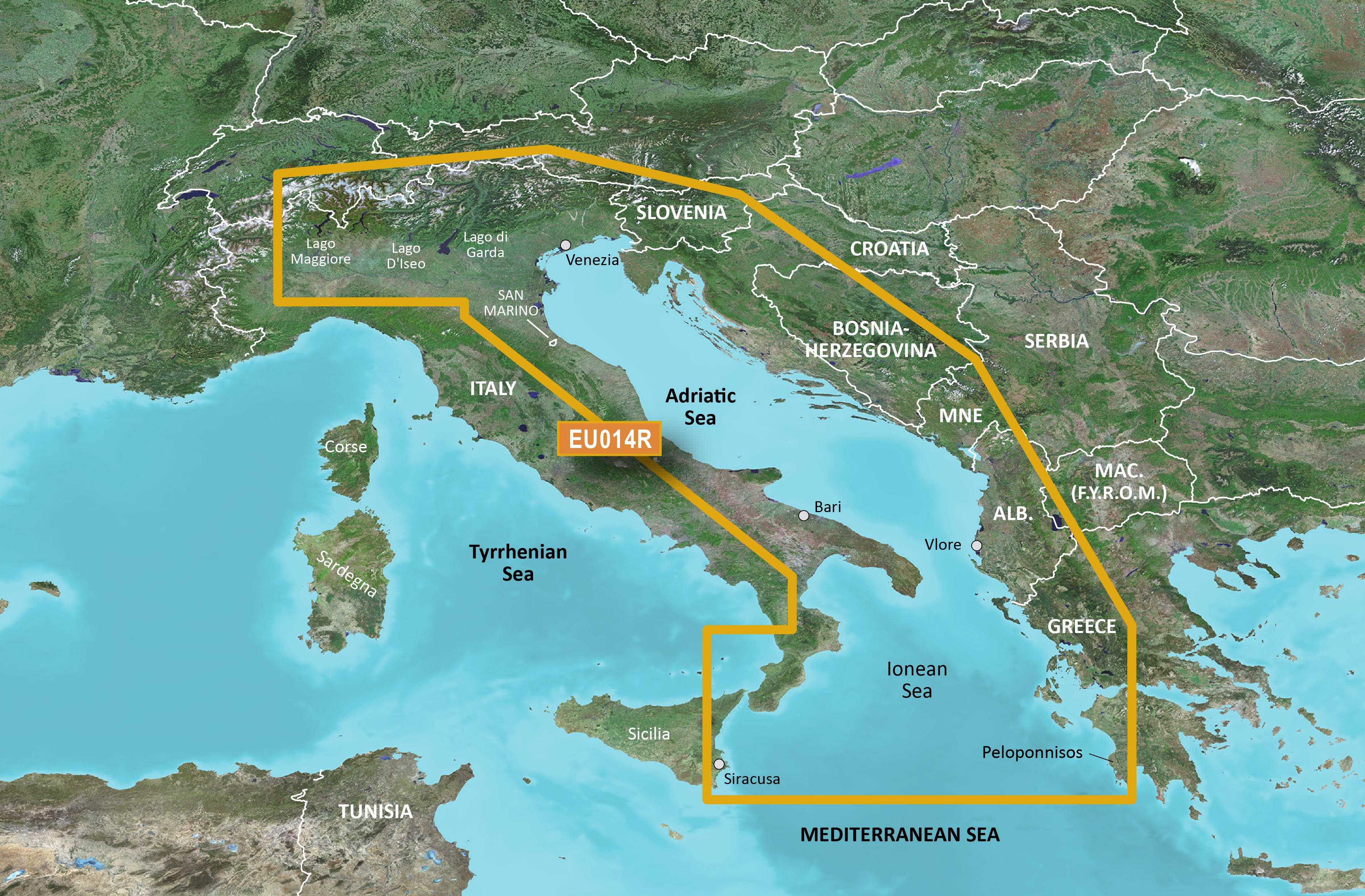 Garmin BlueChart® g3 HXEU014R - Italy, Adriatic Sea