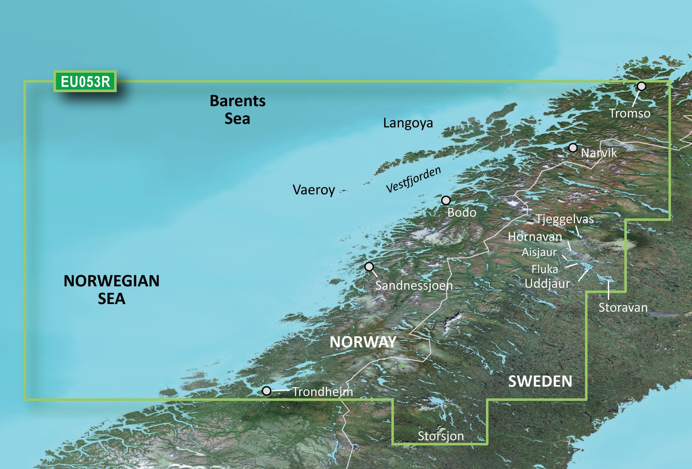 Garmin VEU053R-Trondheim-Tromsø