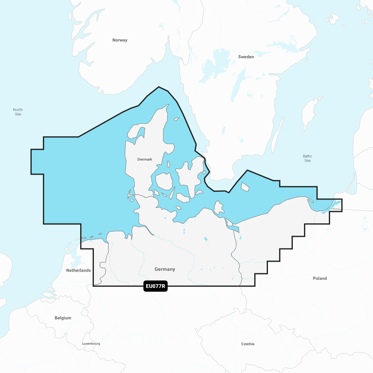 Garmin Danmark, Tyskland og Polen ved kysten - Søkort