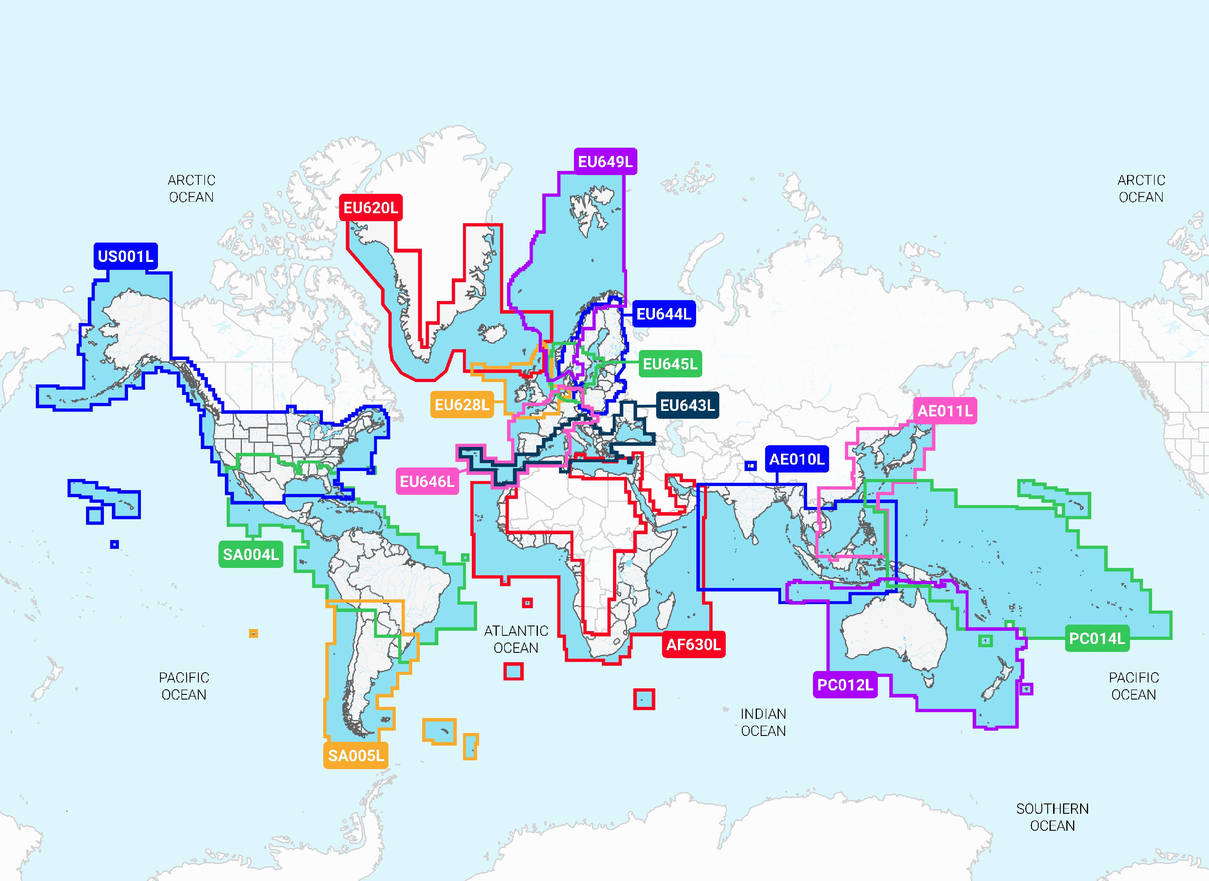 Garmin Indian Ocean and South China Sea - Charts 