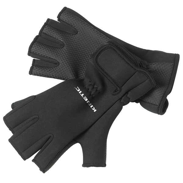 Kinetic Neoprene handske "Half Finger" sort