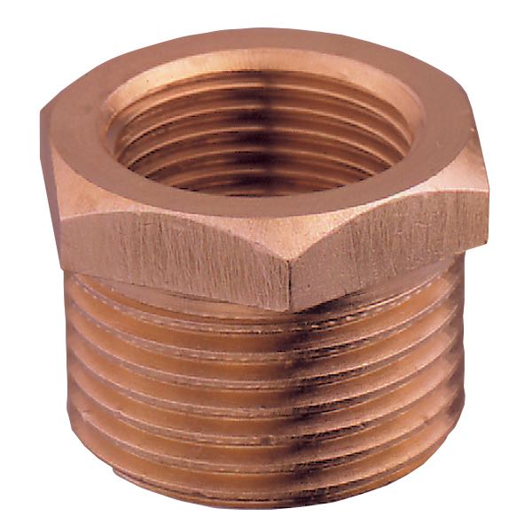 Nippelmuffe bronze ud./in.1/2-3/8''