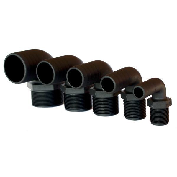 Hose nozzle plastic 908 angle 1 1/4''/32mm