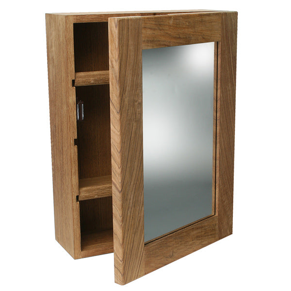 Toilet cabinet w/mirror between