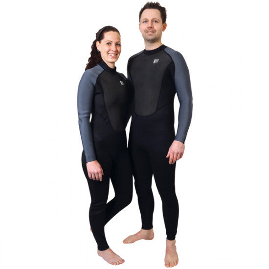 1852 wetsuit long model 3/2mm black/grey size S