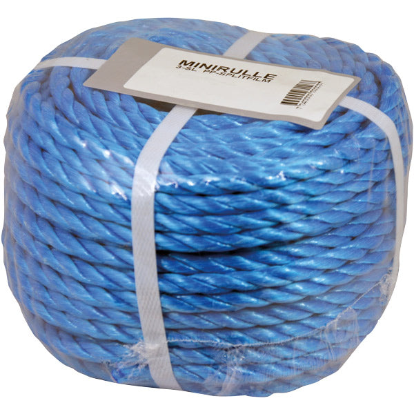 Tarpaulin rope white PP split film Ø6mm, 30m