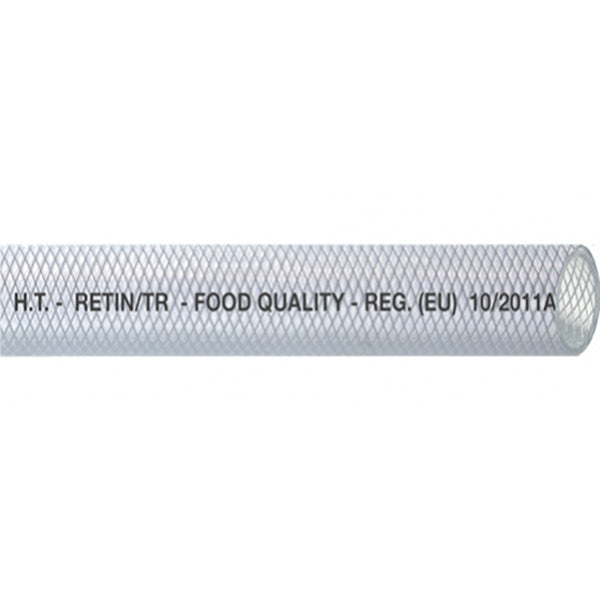 Klar pvc slange krydsvæv food quality