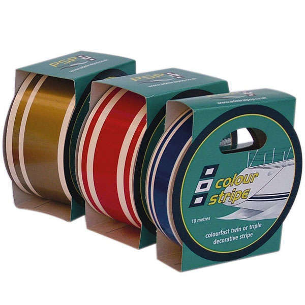 Psp colourstripes red 44mm x 10m