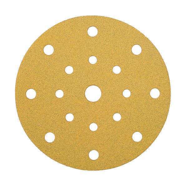 Mirka gold rondel Ø125mm 17 hul - 10stk