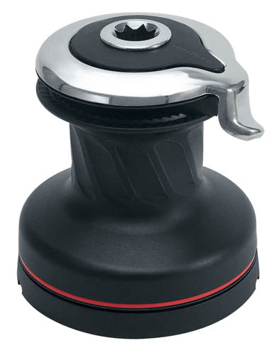 Harken Radial Self-Tailing Skødespil i Aluminium 20STA sort