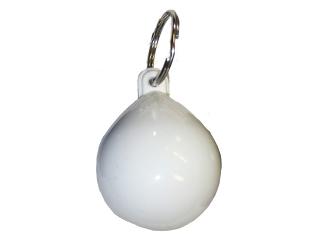 Nøglering buoy i hvid