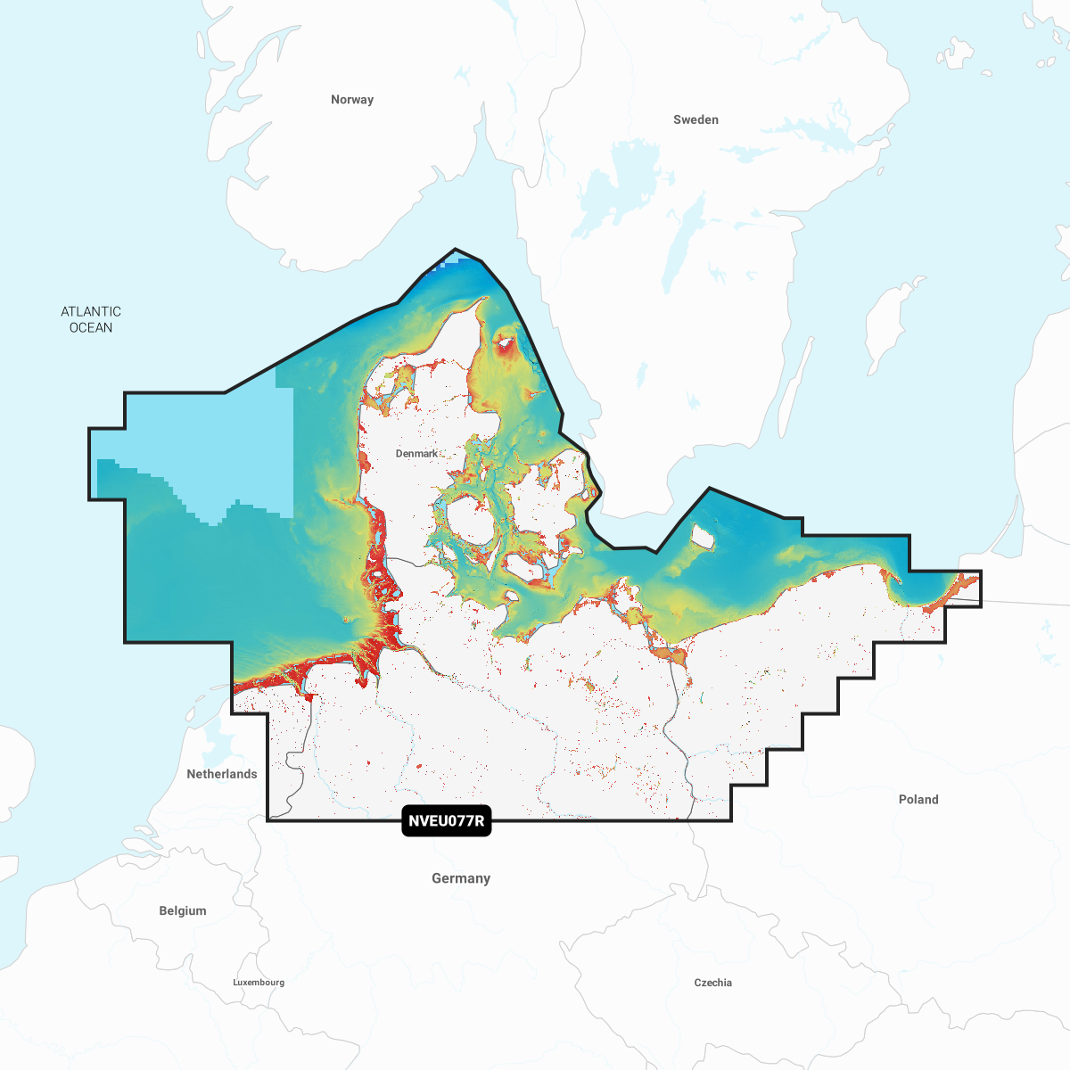 Garmin Danmark, Tyskland og Polen ved kysten - Søkort