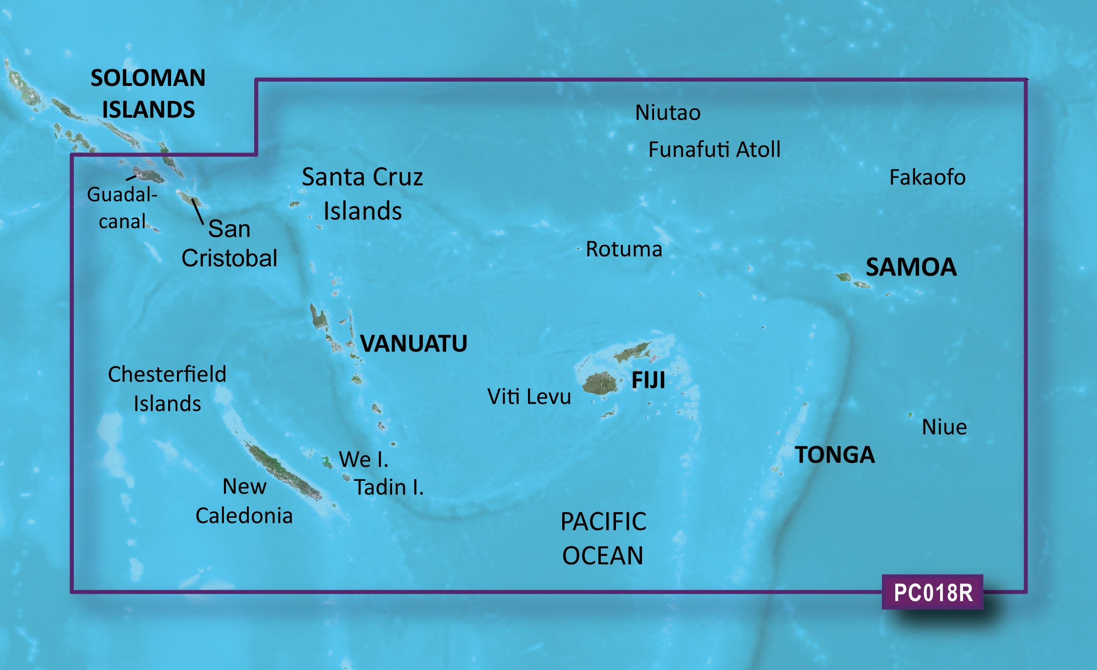 Garmin microSD™/SD™ card: HXPC018R - New Caledonia to Fiji