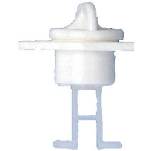 RWO Bundprop bajonet Ø22mm Hvid