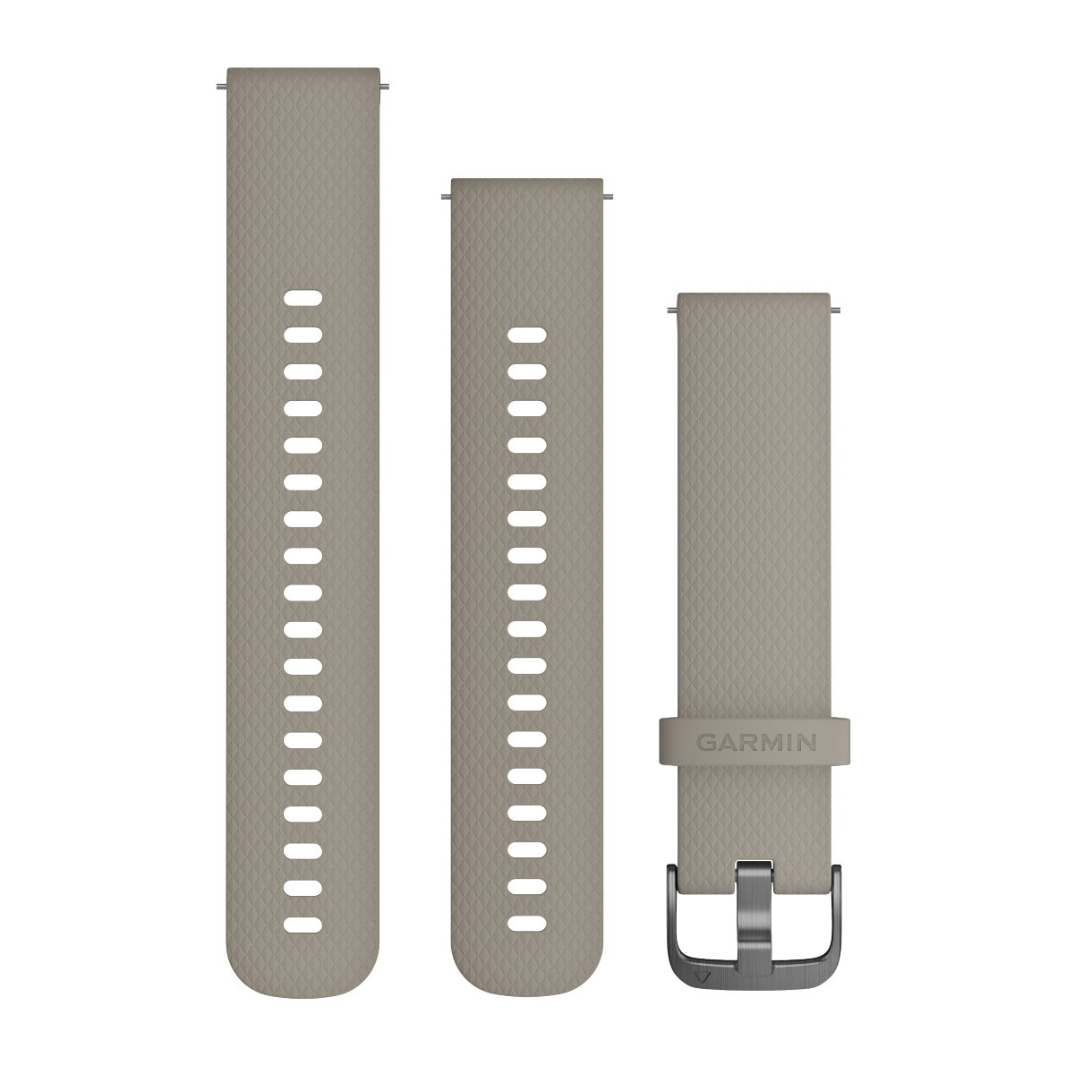 Garmin Quick Release Straps (20mm), Sandstone, Slate hardware