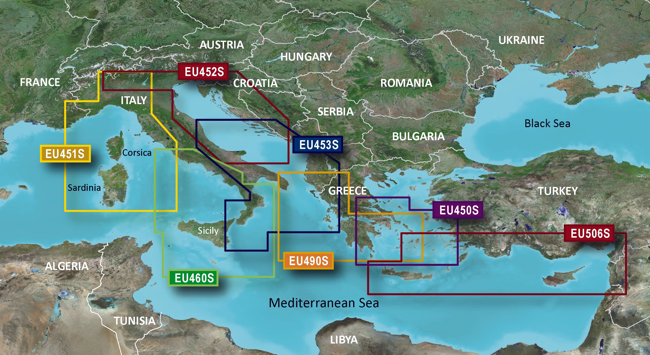 Garmin VEU453S-Adriatic Sea, South Coast