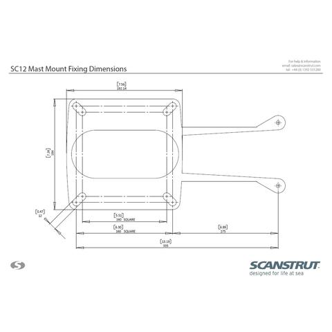 Scanstrut SC12 Mast Mount - Medium