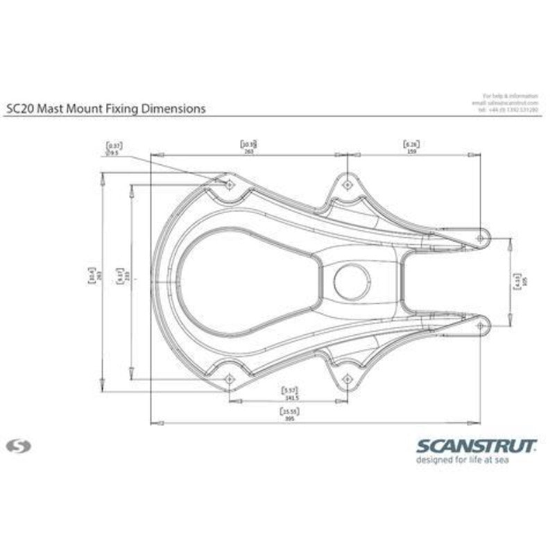 Scanstrut SC20 Mast Mount til 18"