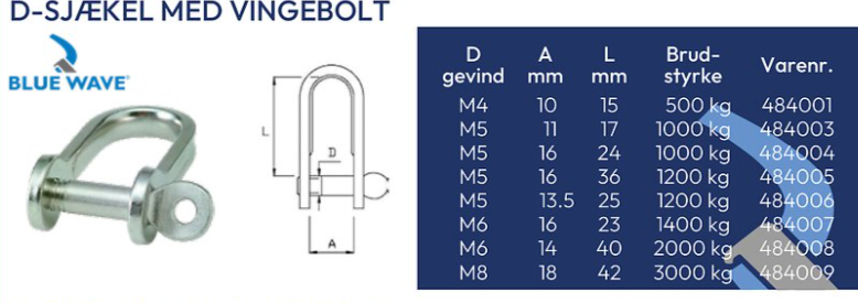 D Sjækel rustfri