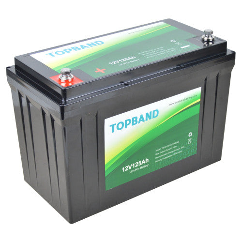 TOPBAND LITHIUM 12V 125AH med bt