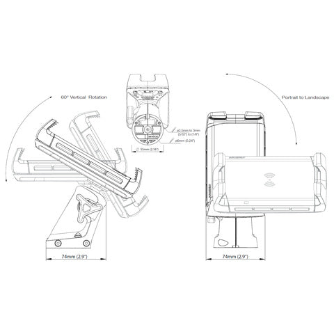 Scanstrut ROKK Charge Wireless SC-CW-05 - Edge