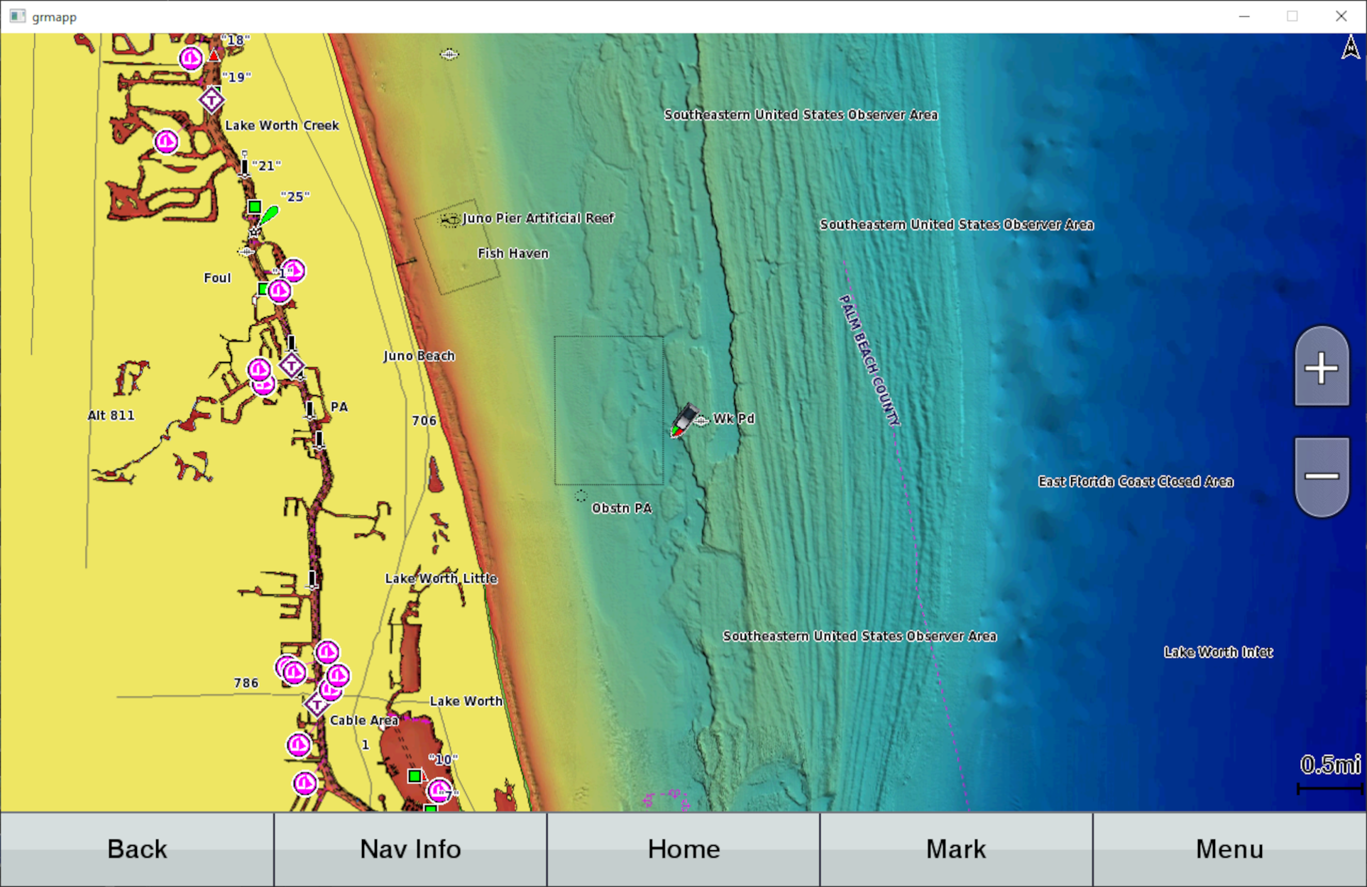 Garmin VUS010R-Southeast Florida and Bahamas