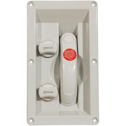 Whale RT2648 Swim 'N' Rinse Transom Shower Mixer (Without Lid) White