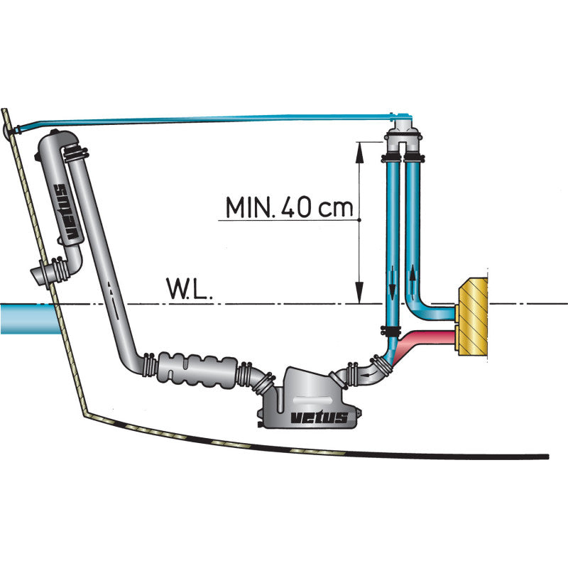 Anti siphon with valve 13-38mm 4m hose