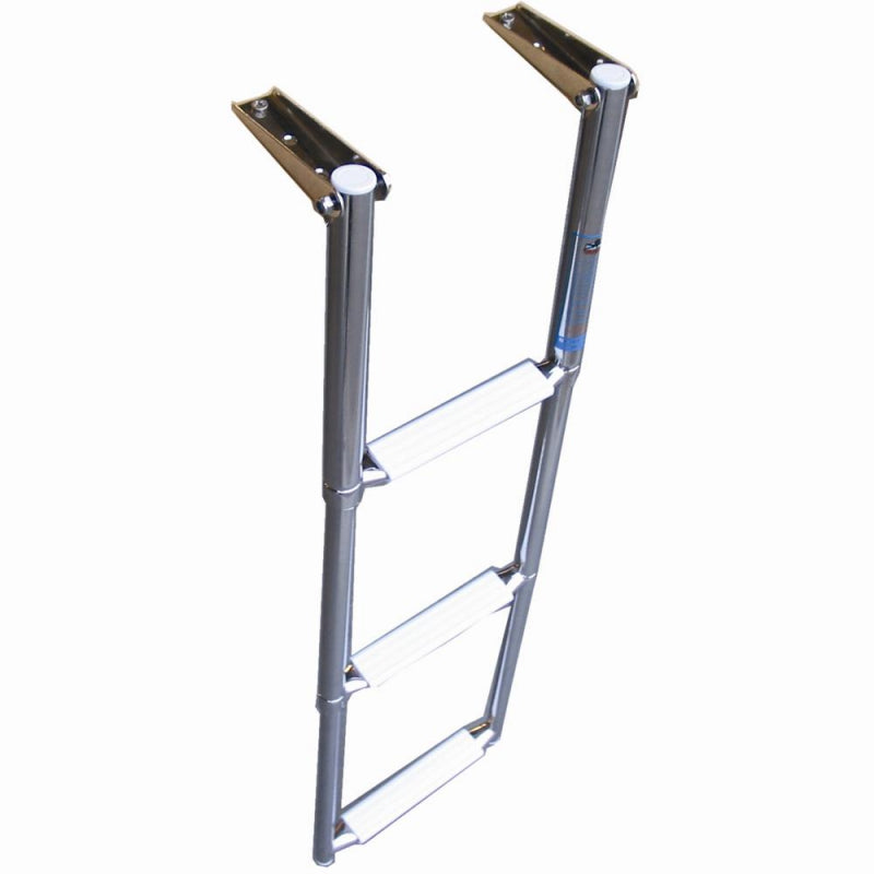 Telescopic bathing ladder w/3 steps