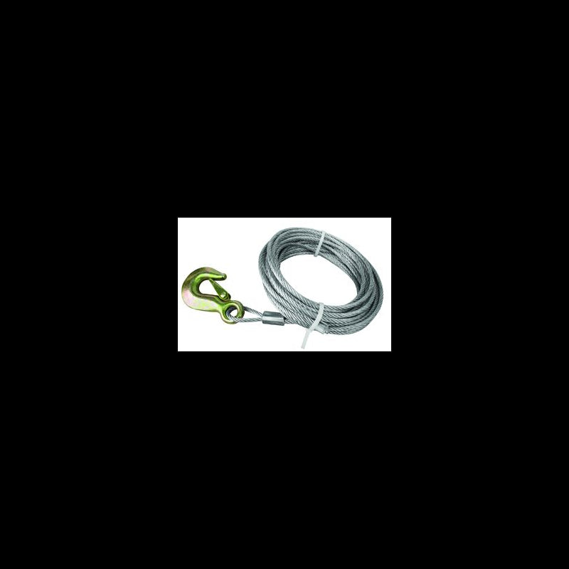 Steel wire 5mm / 6 meters with hook