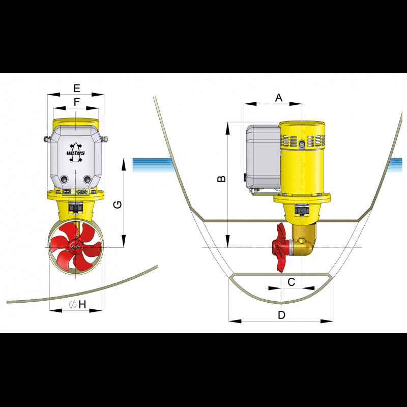 Bovpropel 250N 12V