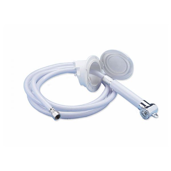Shower head with hose N0133400 4 mtr. White "Luxor"
