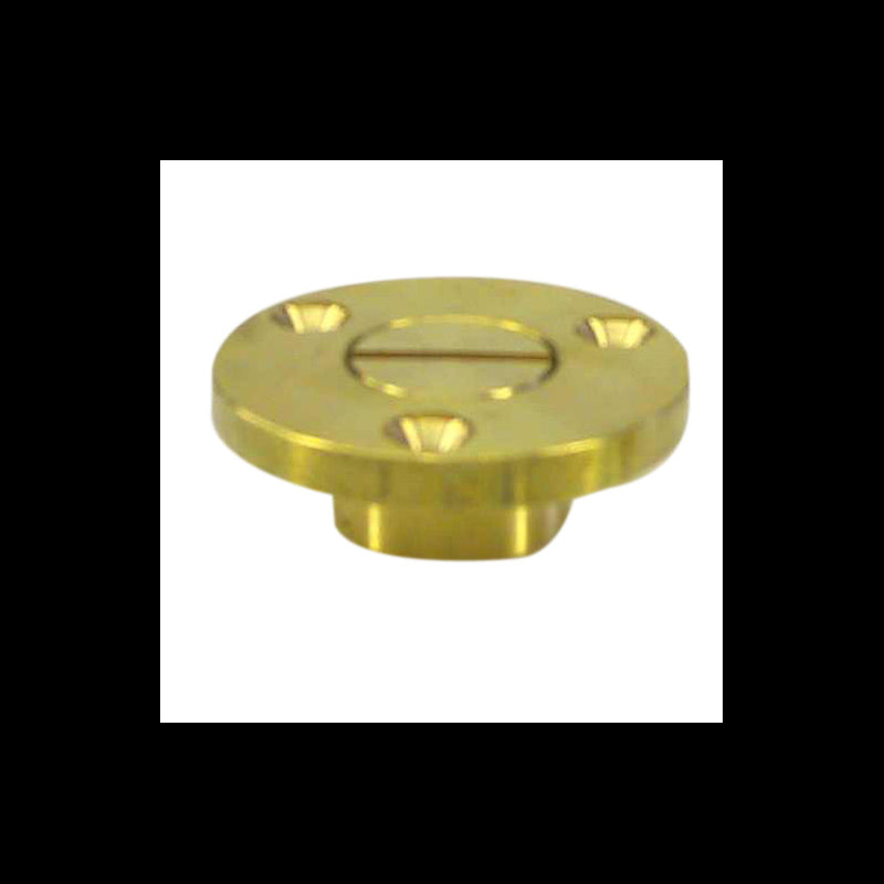 Bottom plug, brass, 3/8'