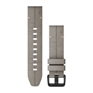 Garmin QuickFit® 20 Watch Strap, Shale Gray Suede