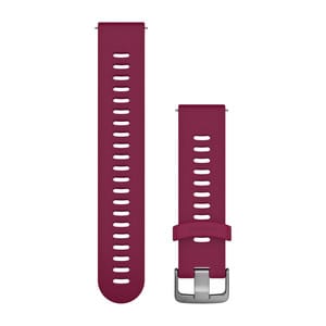 Garmin Quick Release Straps (20mm), Cerise, Stainless Hardware