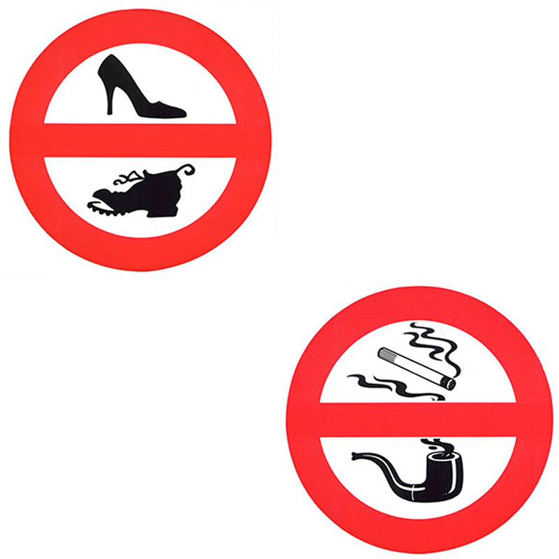 Prohibition sign Ø15cm self-adhesive