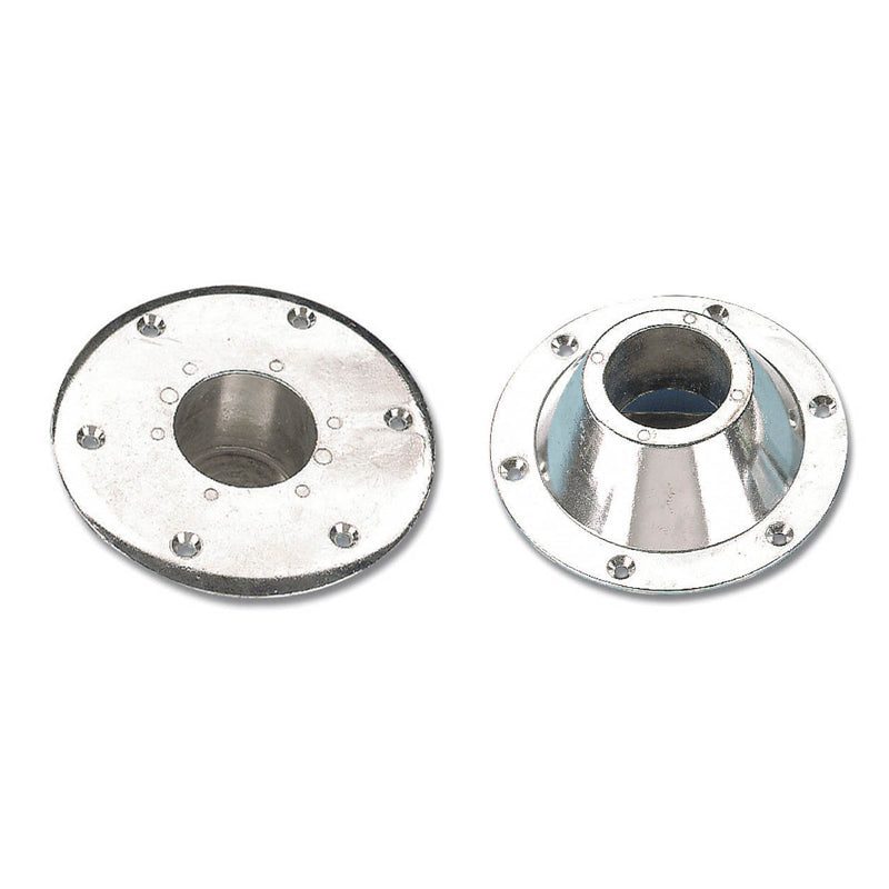 Rørflange Hvid   D1774170 til Ø60mm Rør     Konisk Top