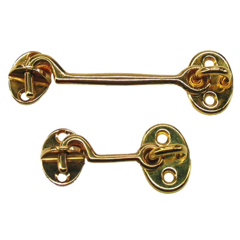 Door hook, brass, 50 mm