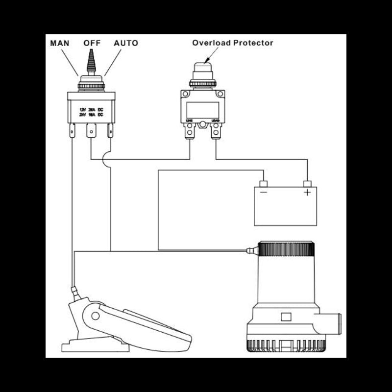 Flydekontakt 20A