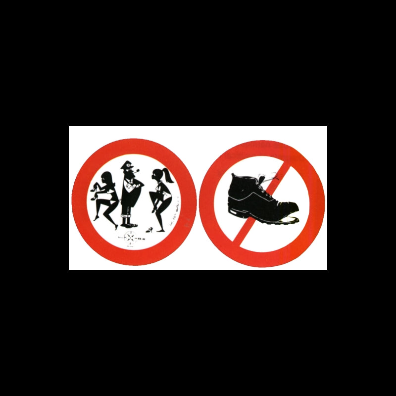 Prohibition signs Ø15cm no clothing