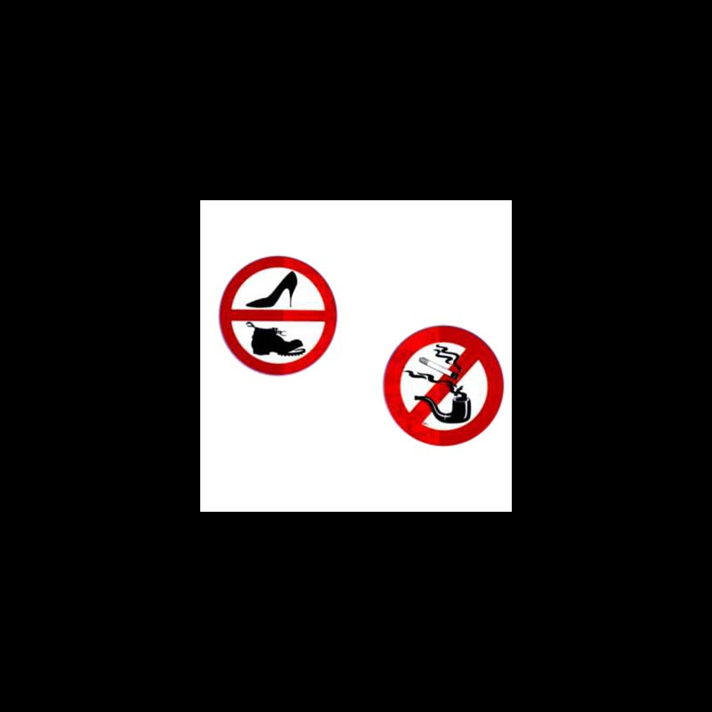 Prohibition signs Ø15cm no clothing