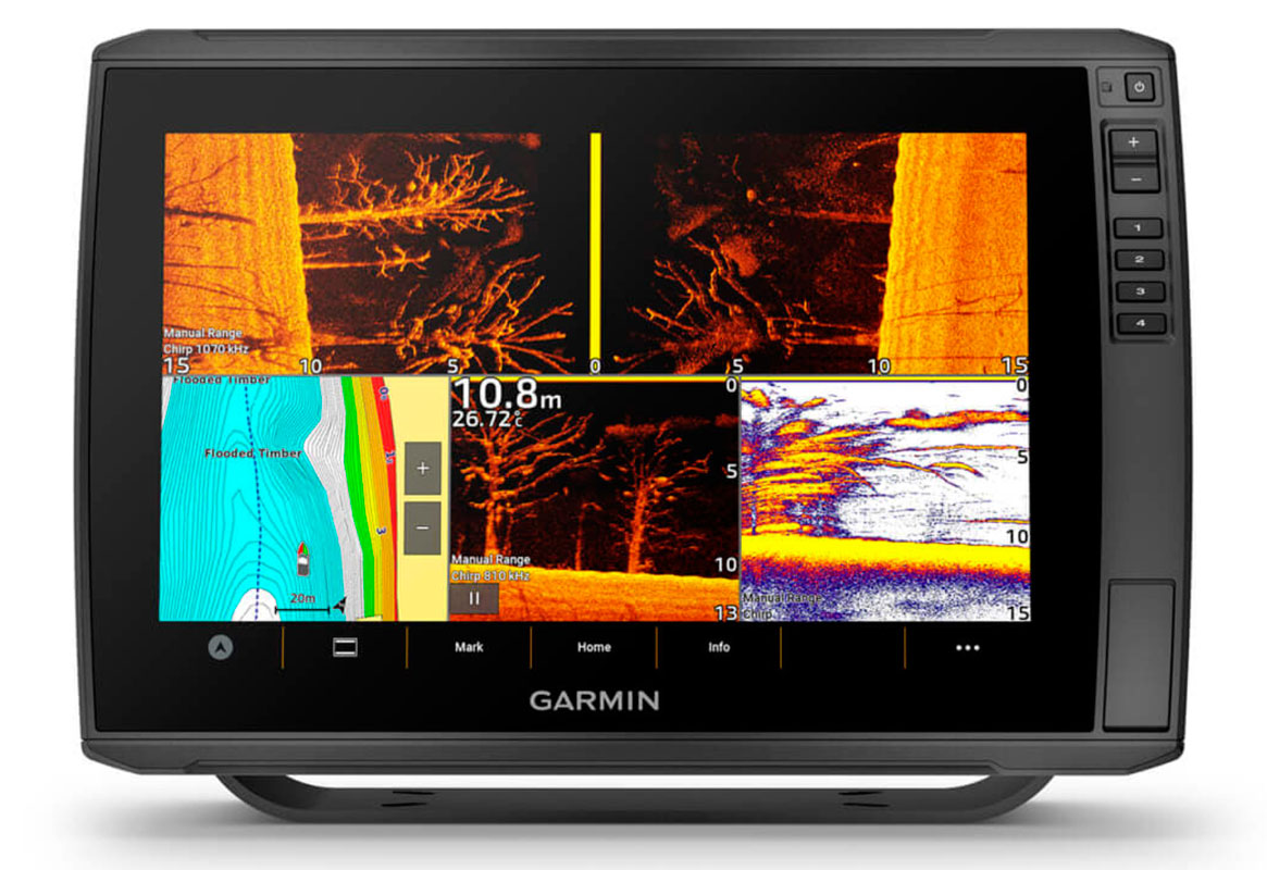 ECHOMAP™ Ultra 2 12" kortplottere, 122sv med GT56UHD-TM Transducer