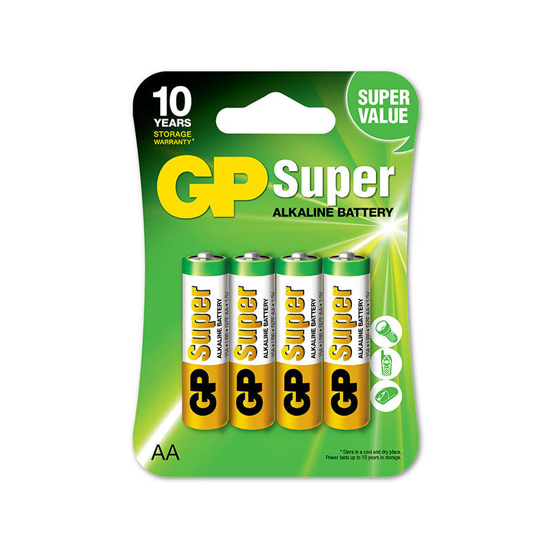 GP batteri LR6 / AA 4 stk.