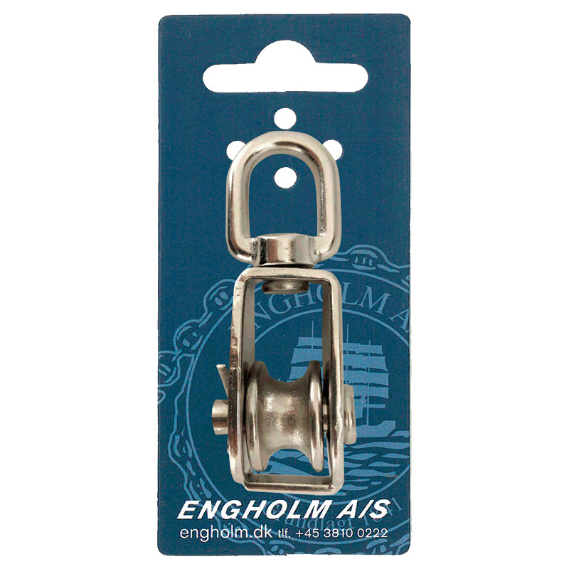 Block stainless w/eye 1-sp. 25 mm f/10 mm rope Break 2 t