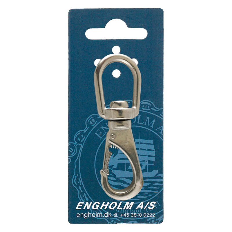 Snap hook w/swivel. stainless L.100mm